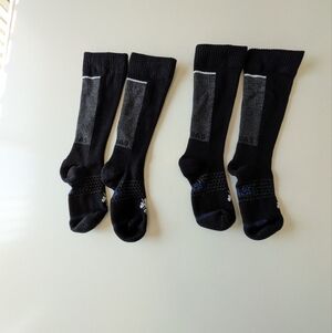 Women's Bombas Black Performance Crew Socks 2 Pack